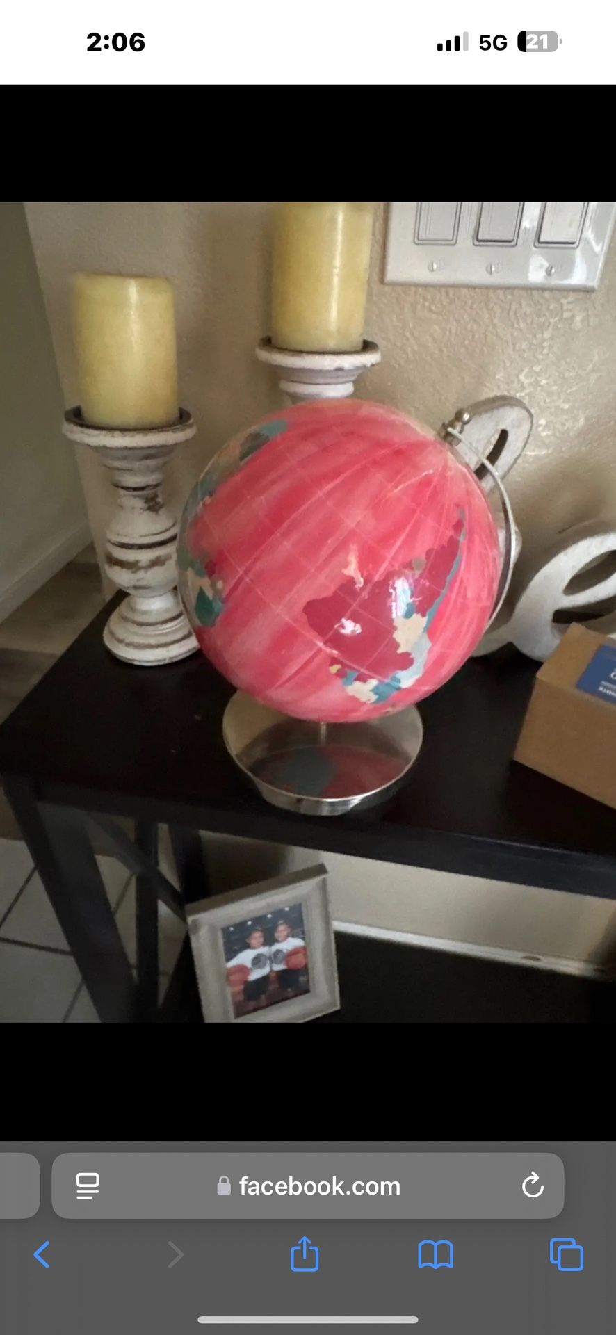 Pink Globe 