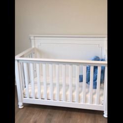White Convertible Crib To Toddler Bed