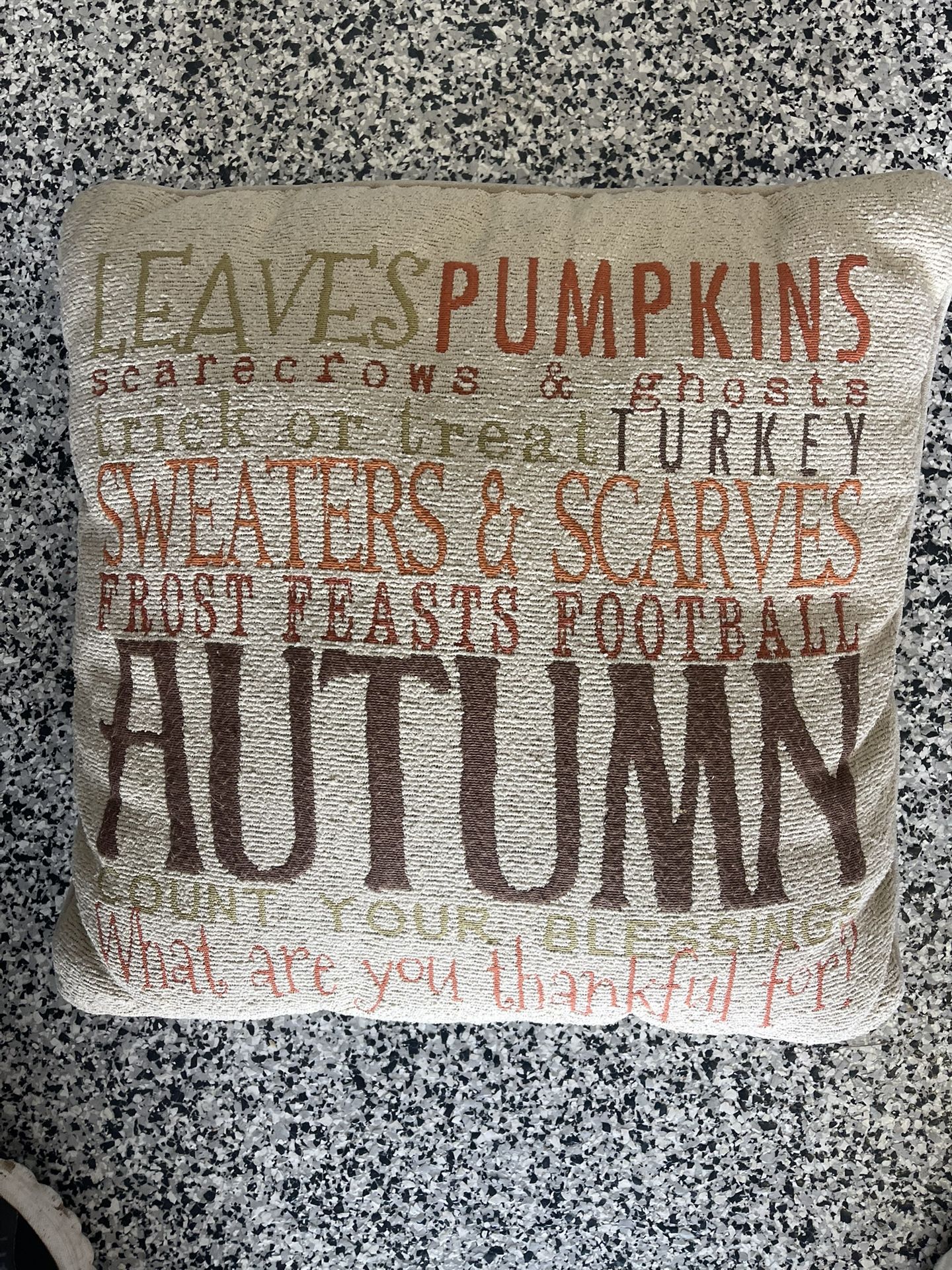 Autumn Outdoor Decor Throw Pillow