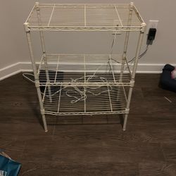 Off White Metal Rack 
