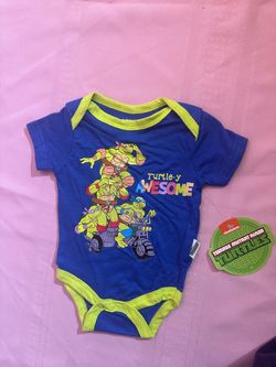Teenage Mutant Ninja Turtles Graphic Cotton Short Sleeve Bodysuit