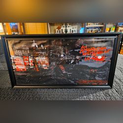 An American werewolf in London 23" x 11" canvas framed