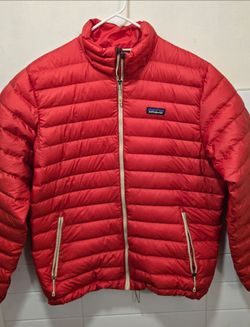 Patagonia Men's Down Sweater Jacket - Size L - Red (CNN Corporate Edition)