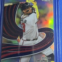 2024 topps chrome strokes, ronald acuna jr