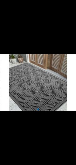 Yimobra Indoor and Outdoor Front Door Mats, Gray