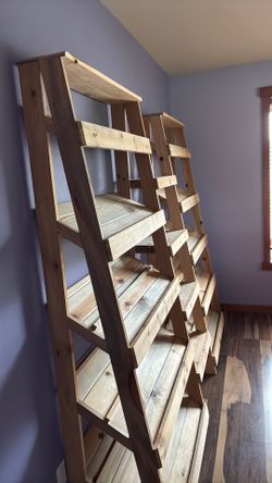 Custom Made Blue Pine display shelves