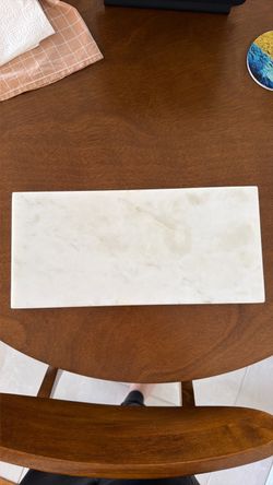 White Marble Board 7” x 15”