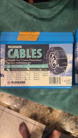 Ice snow tire cable chains 0172955 and 0172555 new