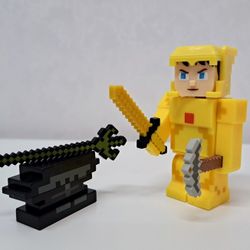 Terraria Series 1 Terraria Golden Armor Player Action Figure Set