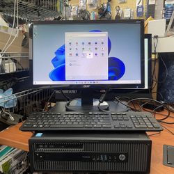 Beautiful Desktop set, hp ProDesk 600 G1,, 500gb , Hard drive , 20" Acer Monitor , WiFi card, windows 11 Pro , 8gb ram, cables , keyboard and mouse.  