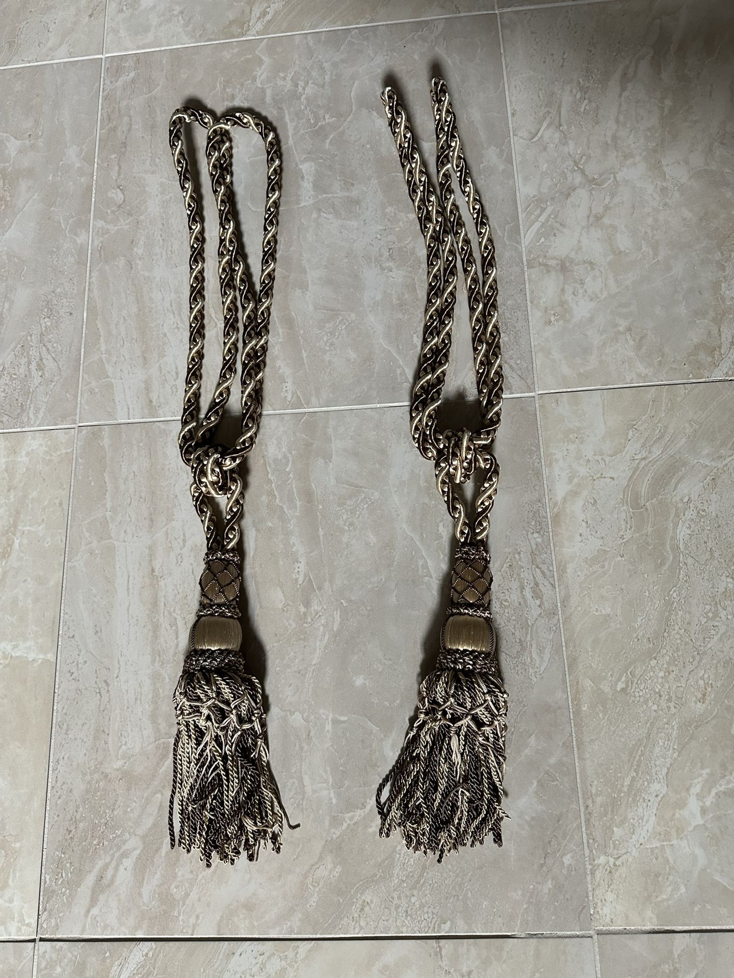 Large 29” Curtain Tie Backs