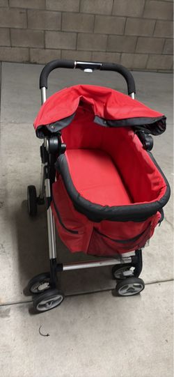 Red and Black Baby Stroller