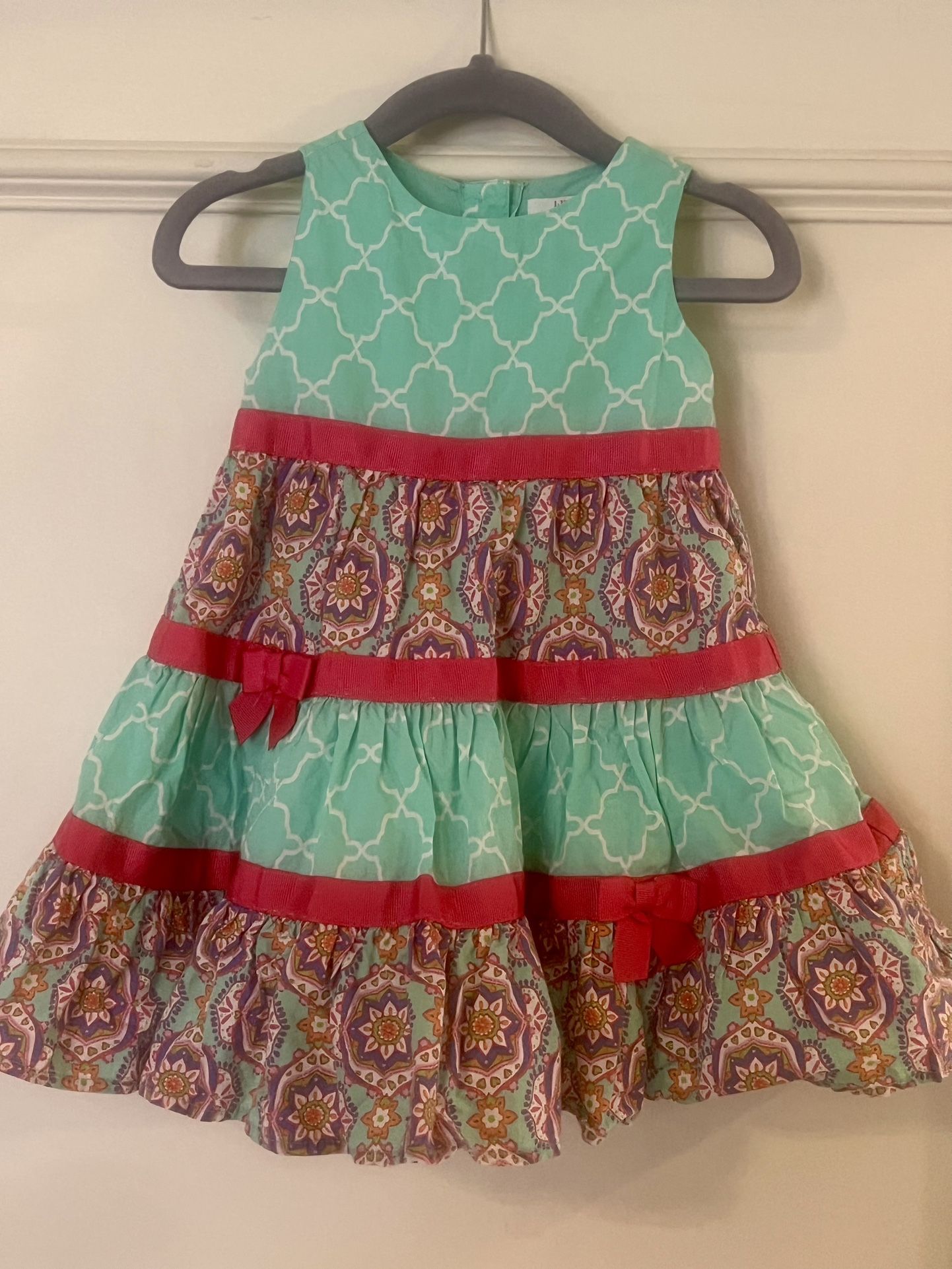 Lilly Wicket Girls Multicolor Sleeveless Sundress 18 Months