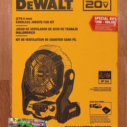 New Dewalt 20v Cordless Fan Kit with 5ah Battery and Charger $140 Firm Pickup Only 
