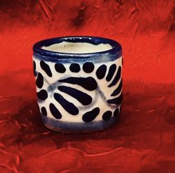 Handmade Mezcal Talavera Shot Glasses -Set Of 4