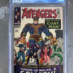 Avengers #28 (1966) CGC 7.0 — O/w To White Pages; 1st Collector; 1st Goliath