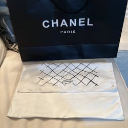 Chanel] Shoe Box & Chanel Dust Bags, Rose Ribbon