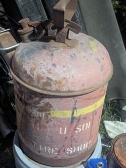 Vintage Metal Safety Gas Can