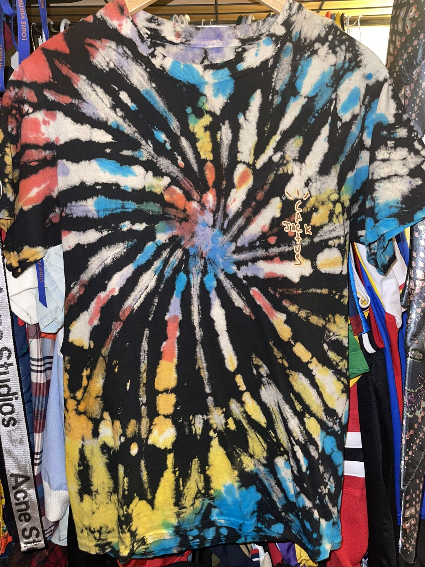 Travis Scott Cactus Jack Tie Dye Sz S Rap Merch Nike