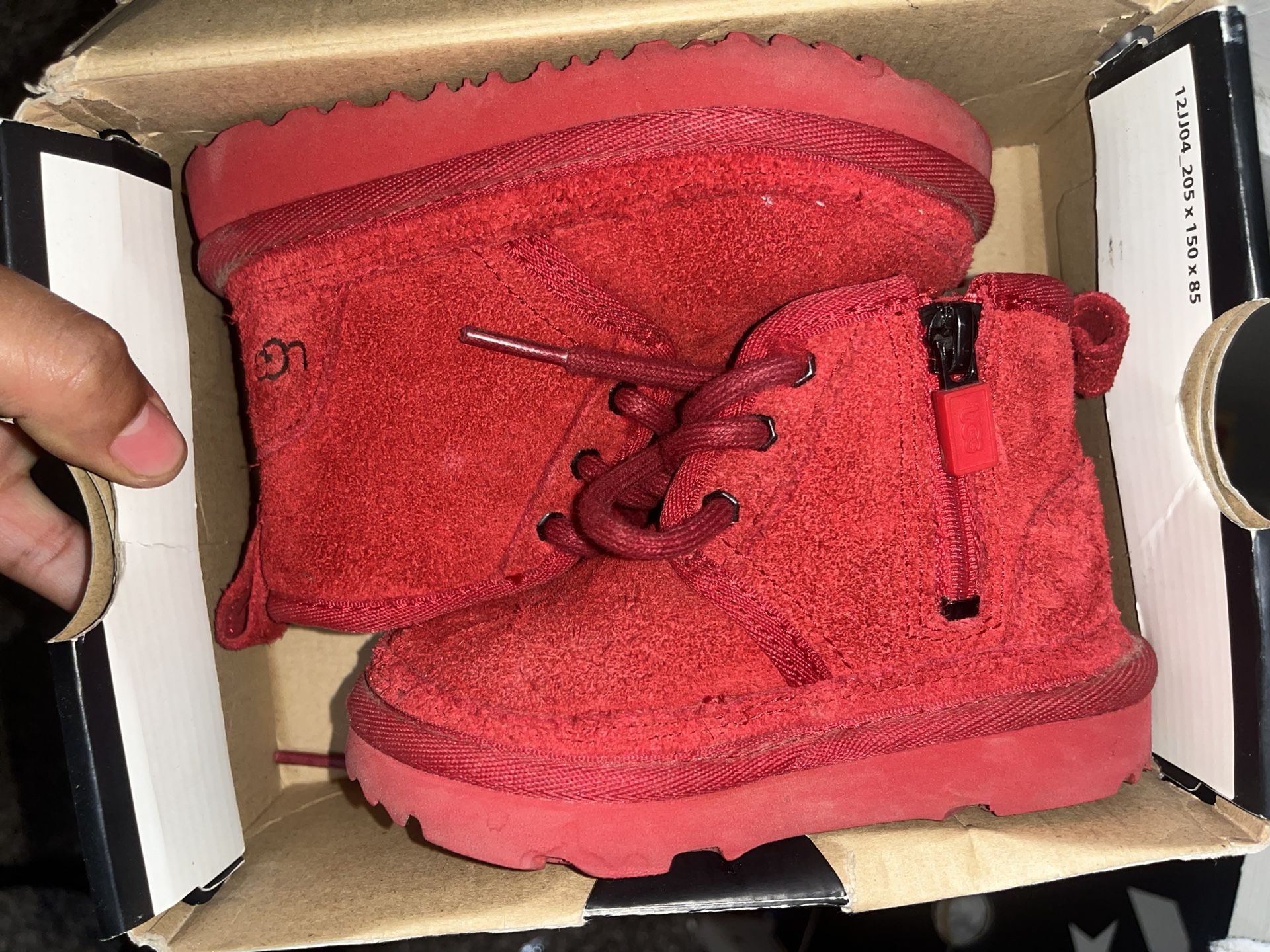 Red Kids Ugg Boot