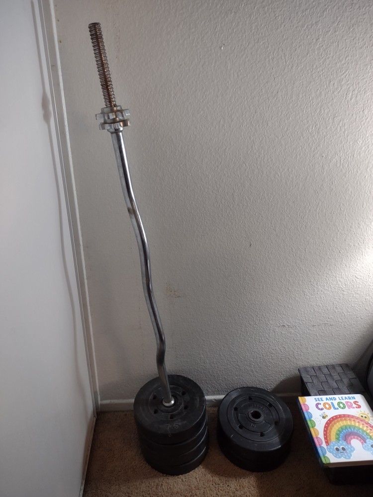 50 Pound Weights With Bar