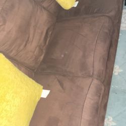 Brown Couch Kept Clean 