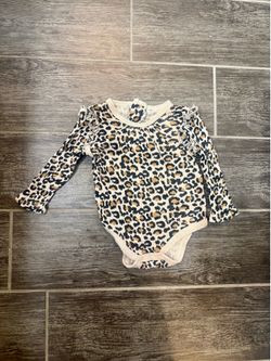 Leopard baby onsie