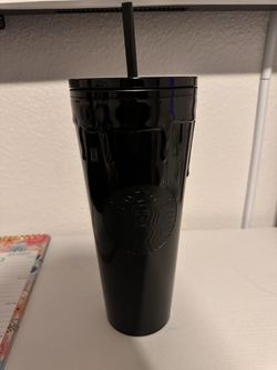 Starbucks Black Drip Cup/ Black Slime 