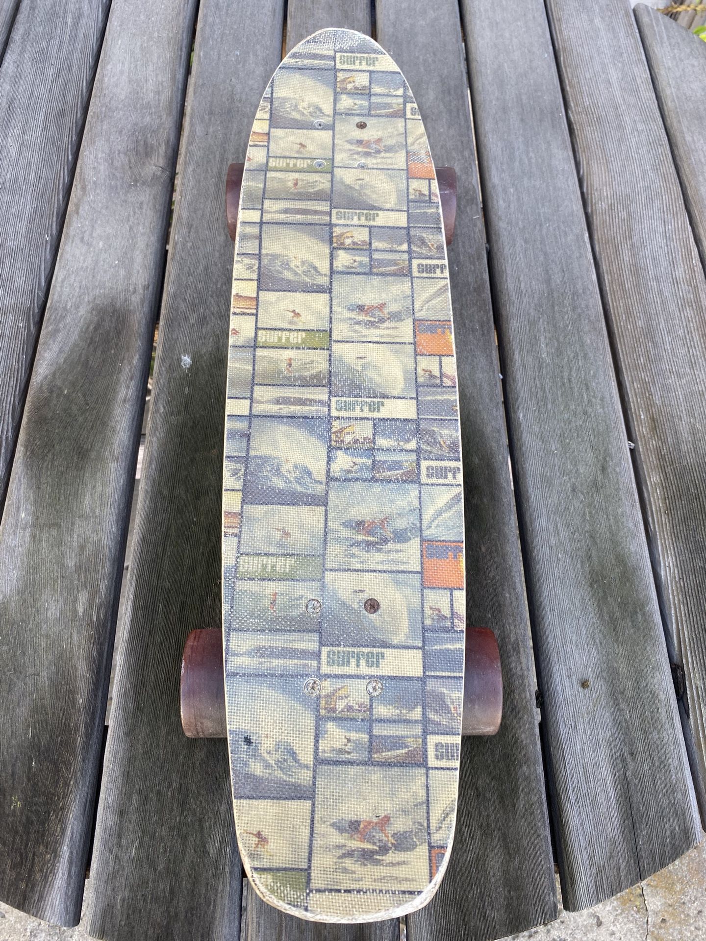 Vintage Surfer Magazine Skateboard