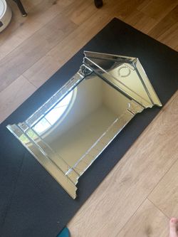 Vintage Venetian Glass Wall Mirror 30” x 20”