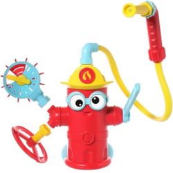 Yookidoo Baby Bath Toddler Toys (Ages 3+) - Ready Freddy Spray ‘N’ Sprinkle Fire Hydrant Bathtime Toy 