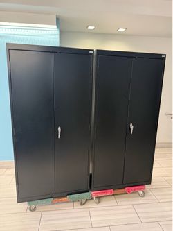 Metal storage cabinets