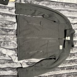 Mens Northface Black Fleece Zip Up Jacket  