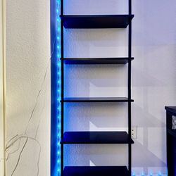 Dark Walnut Ladder Shelf - Very Sturdy!