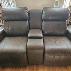 Leather Power Sofa 
