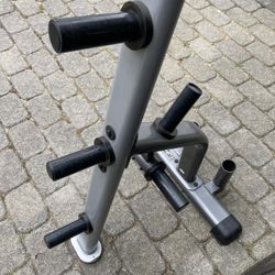 Tuff Stuff Brand Weight Plate Storage Tree With 2 Barbell Holders