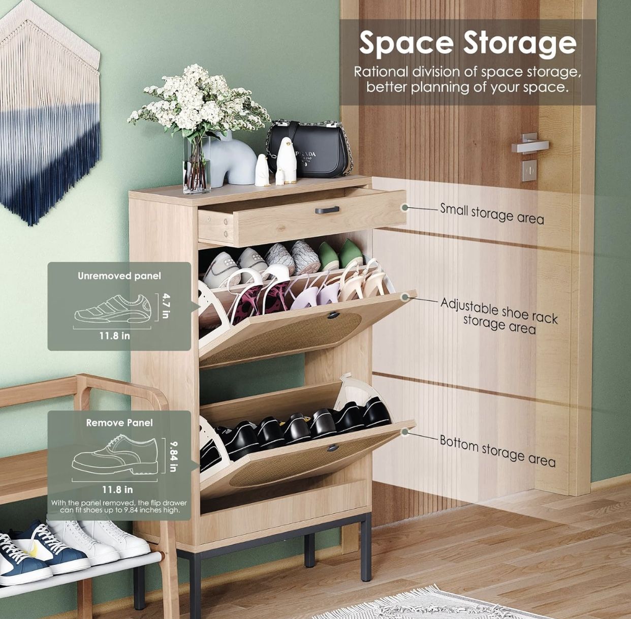 Yechen Shoe Rack Storage Organizer