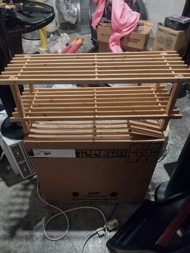 Wooden Shoe Rack