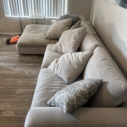 Free Delivery Cream Cloud Couch Sectional 