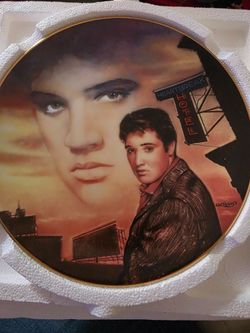 Elvis Heartbreak Hotel plate