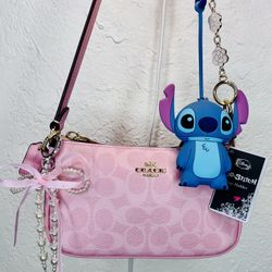 Disney Loungefly Lilo & Stitch Small Key Holder & Keychain RARE