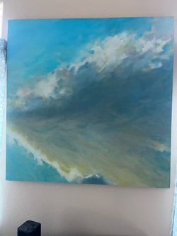 4’ x 4’ original oil painting with frame