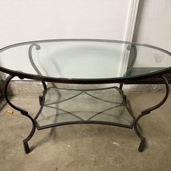 Pier One Glass Coffee Table 
