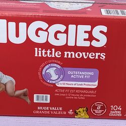 Caja de pañales desechables Huggies etapa 5