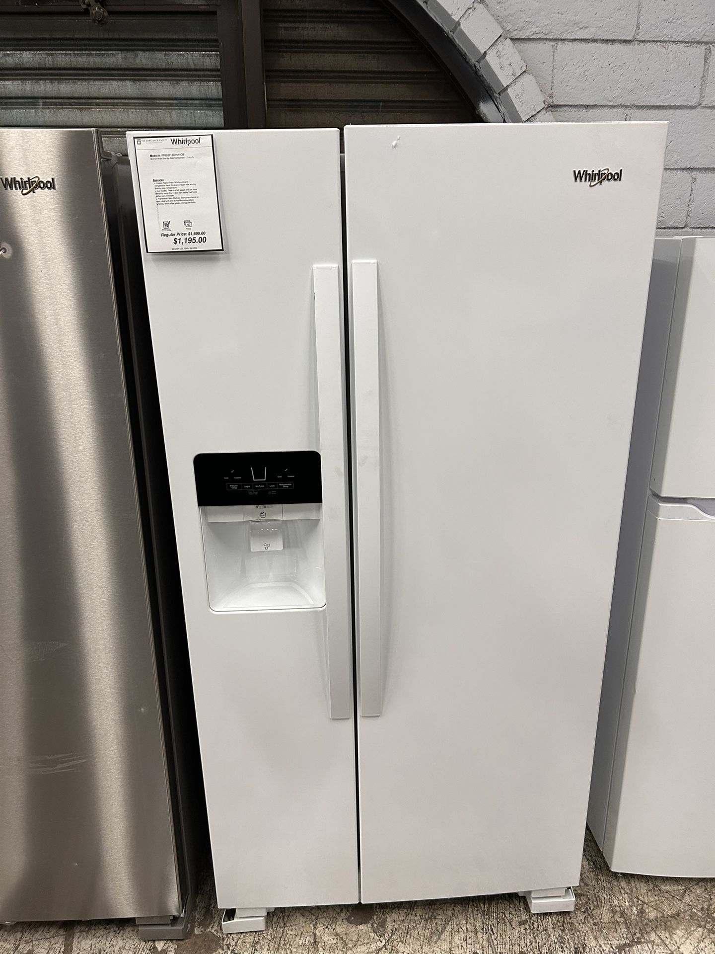 Whirlpool Refrigerator 33” Wide