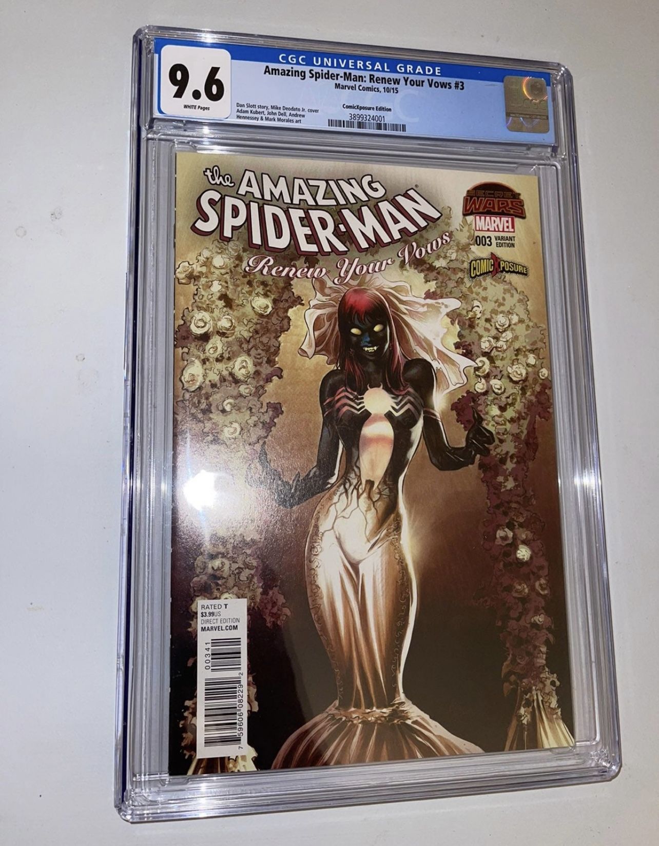 AMAZING SPIDER-MAN: RENEW YOUR VOWS #3 -CGC 9.6 -COMICXPOSURE DEODATO VARIANT Comic Book