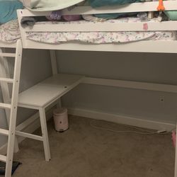 Twin Loft Beds with Desk (2 Available. Sold Separately)