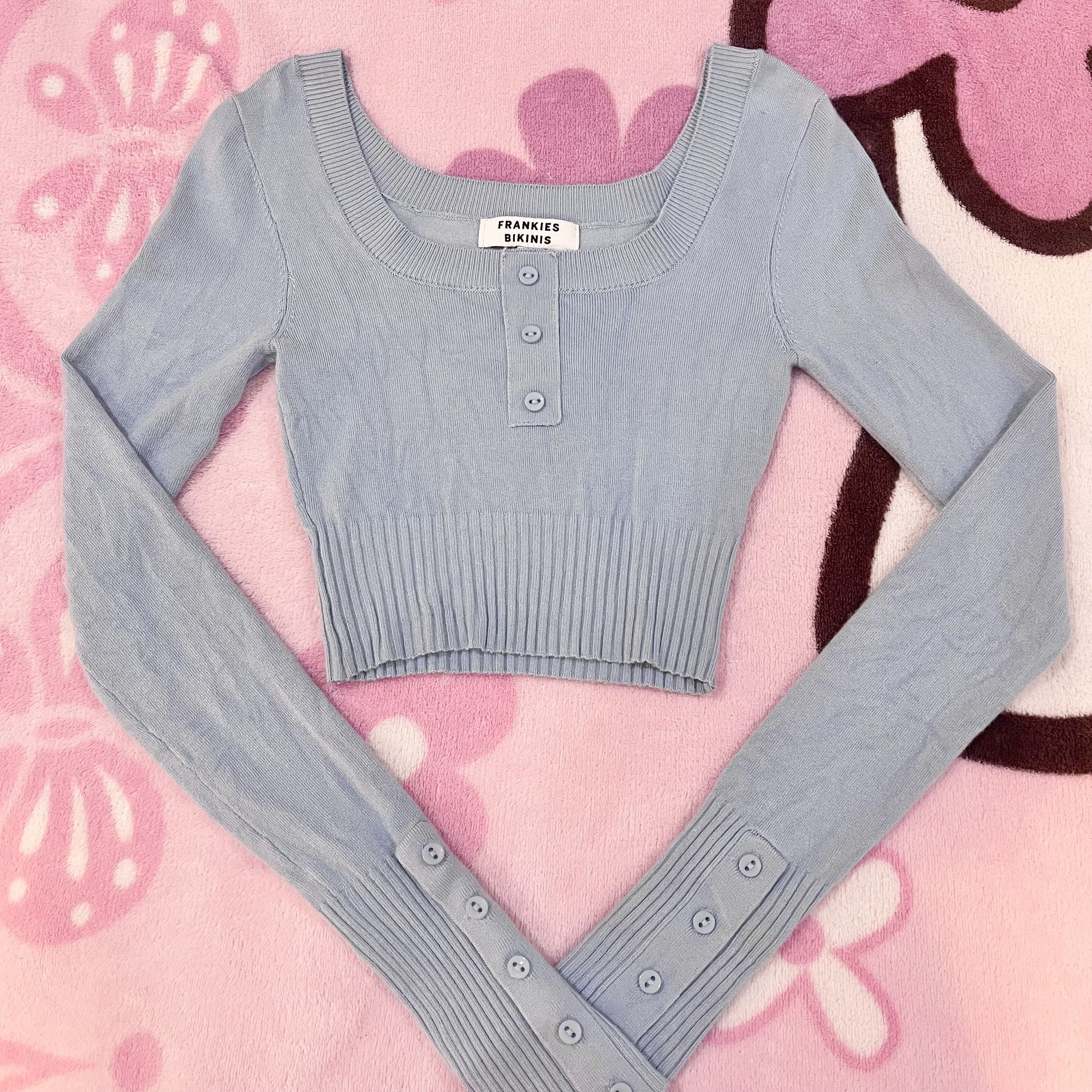 Frankies Bikini Blue Long Sleeve - Size: S