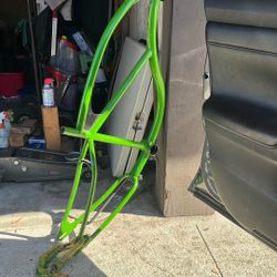 Green Bicycle Frame
