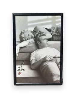 Framed Marilyn Monroe & James Dean Large Wall Art (26" x 39.5")